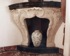 Online Pamono Honey Onyx Fireplace, Belgium, 1940s