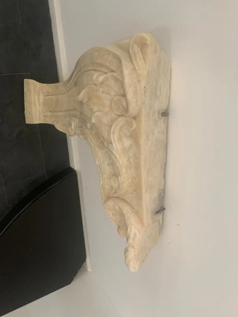 Online Pamono Honey Onyx Fireplace, Belgium, 1940s