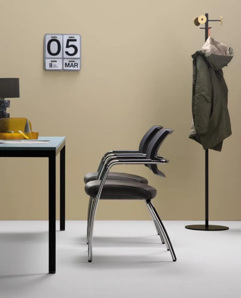 Online Pamono Host Net Chair in Chromed Metal and Mesh by Quinti Sedute