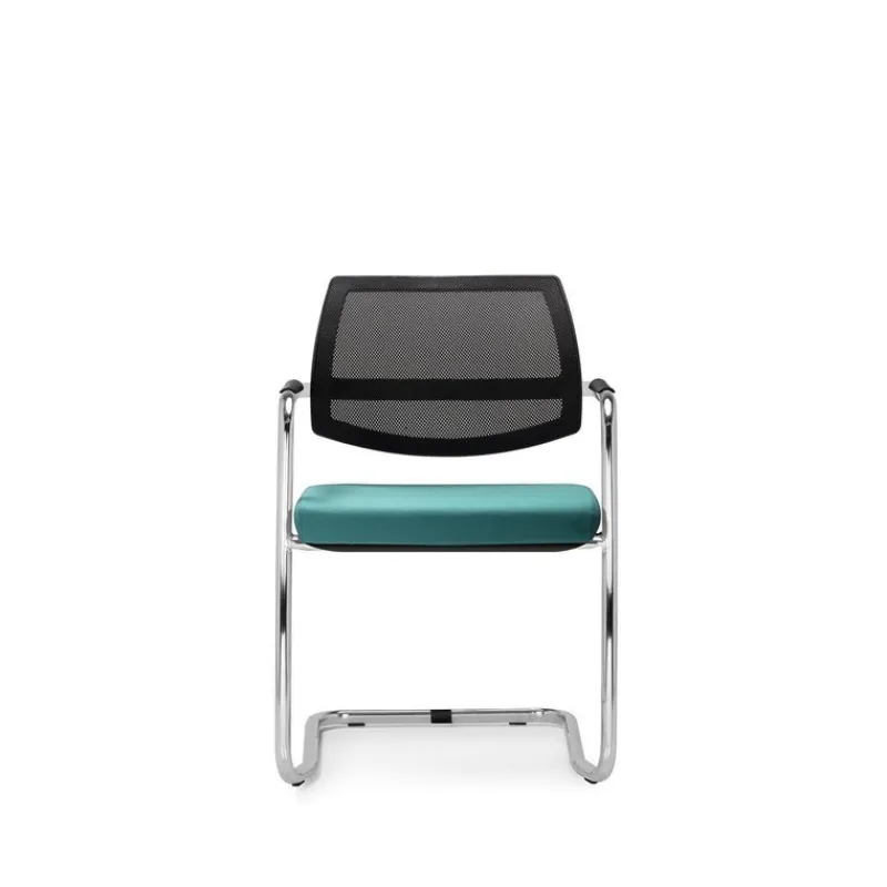 Outlet Pamono Host Visitor Chair in Chromed Metal by Quinti Sedute