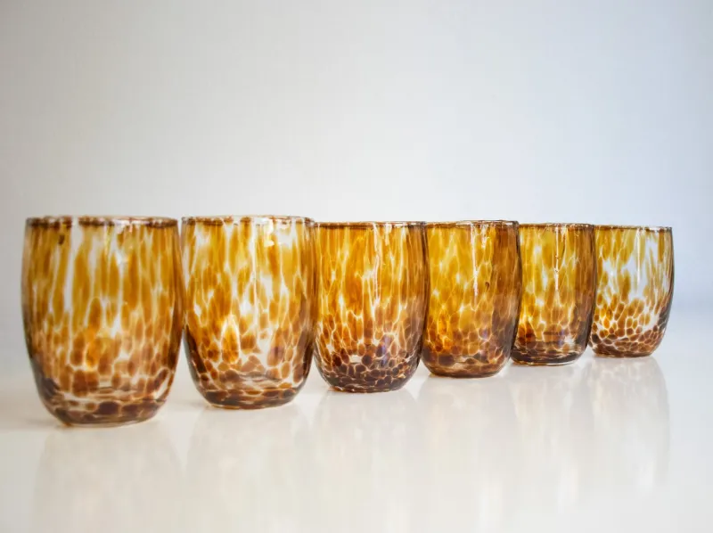Pamono Hot Chocolate Murano Glasses by Mariana Iskra, Set of 6> Tabletop