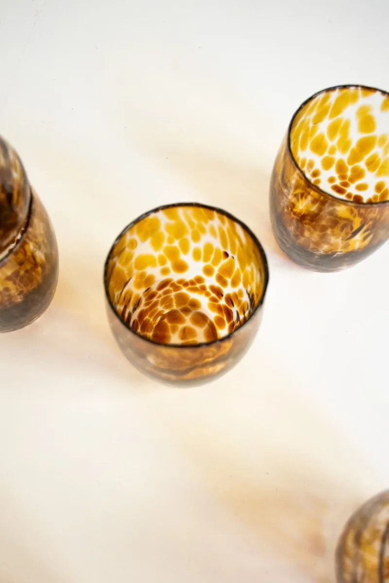 Pamono Hot Chocolate Murano Glasses by Mariana Iskra, Set of 6> Tabletop