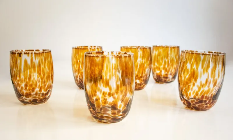 Pamono Hot Chocolate Murano Glasses by Mariana Iskra, Set of 6> Tabletop
