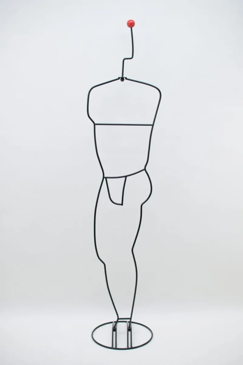 Pamono Häpen Steel Wire Valet Stand by Ehlén Johnsson for Ikea, 1988> Racks, Hooks & Valets