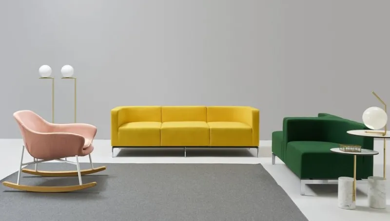Sale Pamono Hub Lounge Chair in Stainless Steel and Upholstery by Quinti Sedute