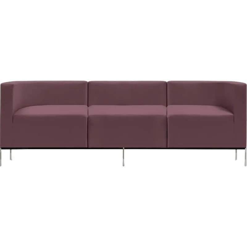 New Pamono Hub Three-Seater Sofa in Stainless Steel by Quinti Sedute