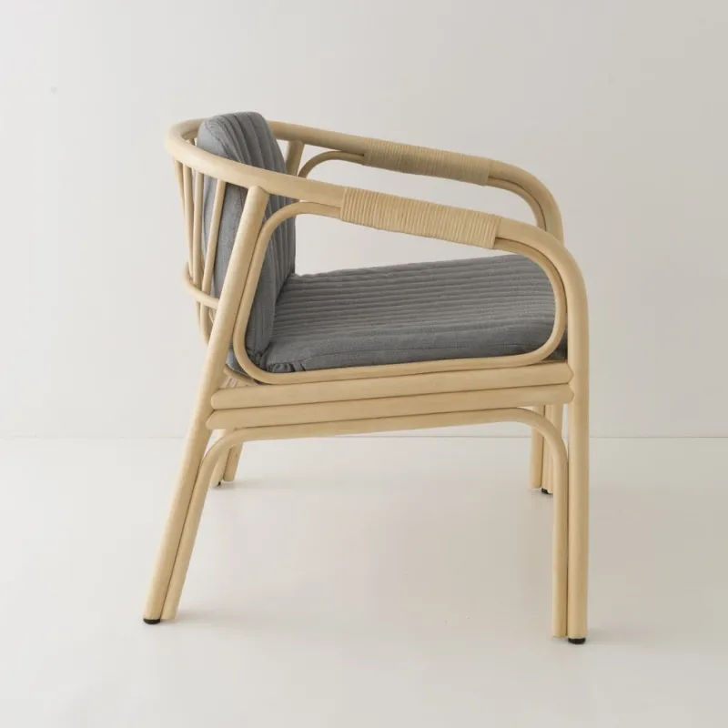 Hot Pamono Hublot Rattan Armchair in Mood Grey by Guillaume Delvigne