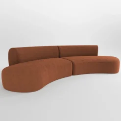 Pamono Hug Modular Sofa in Boucle Orange by Ferrianisbolgi, Set of 2> Seating