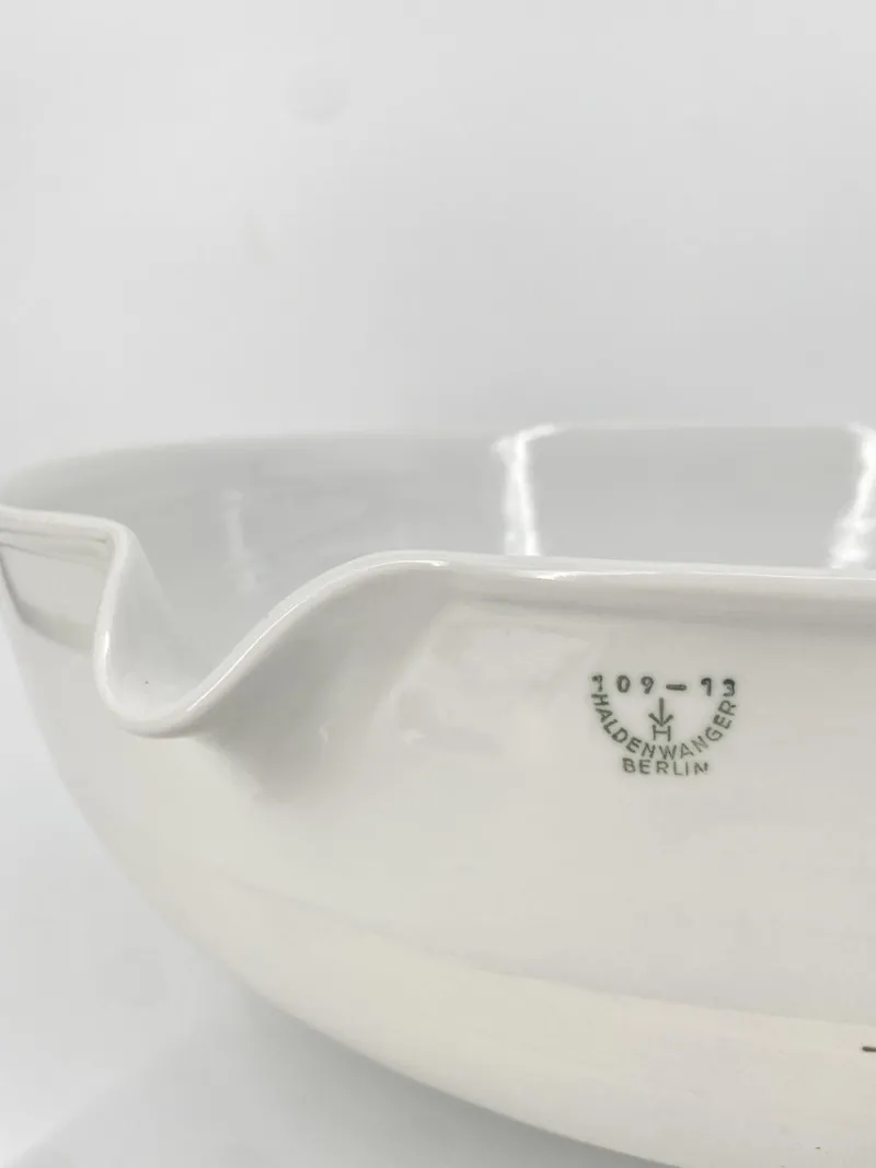 Pamono Huge Porcelain Laboratory Basin from Haldenwanger Berlin, Germany, 1950s> Bowls
