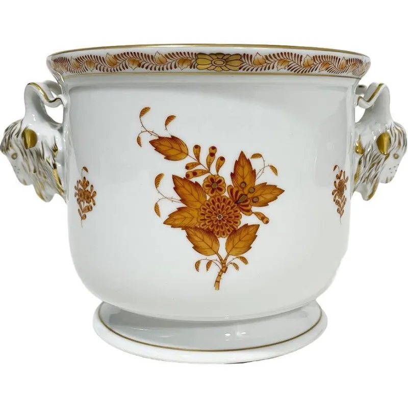Pamono Hungarian Porcelain Cachepot from Herend, 1960s> Garden Accessories