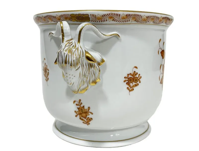 Pamono Hungarian Porcelain Cachepot from Herend, 1960s> Garden Accessories