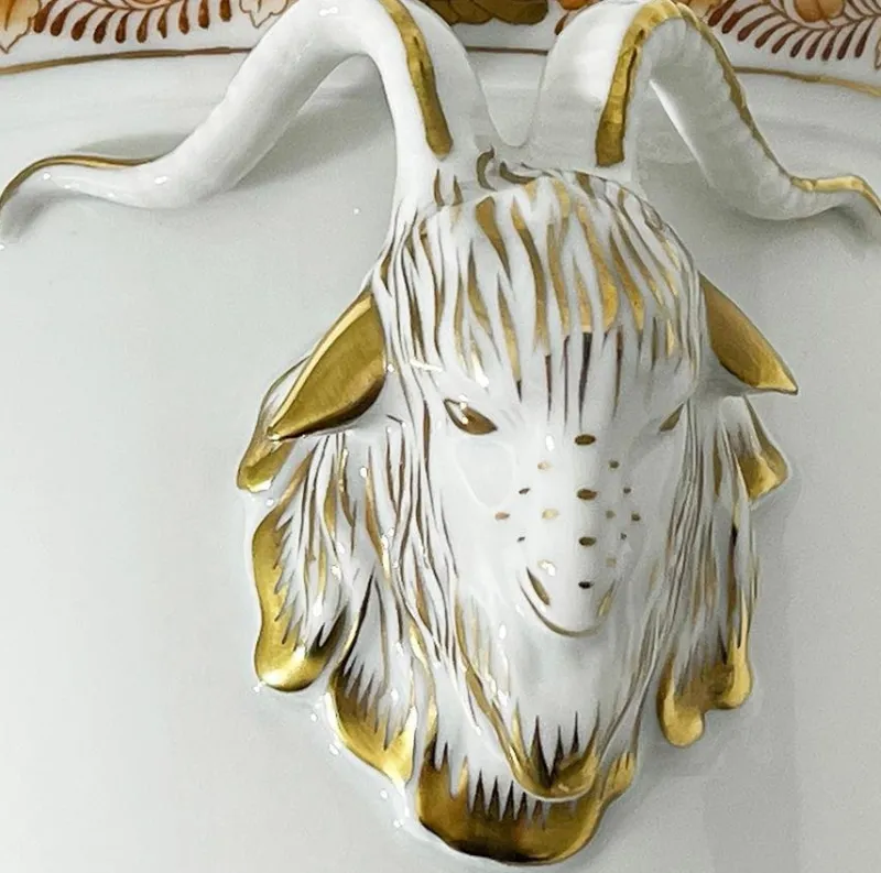 Pamono Hungarian Porcelain Cachepot from Herend, 1960s> Garden Accessories