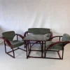 Pamono Hungarian Postmodern Living Room Set, 1970s, Set of 4> Living Room Sets