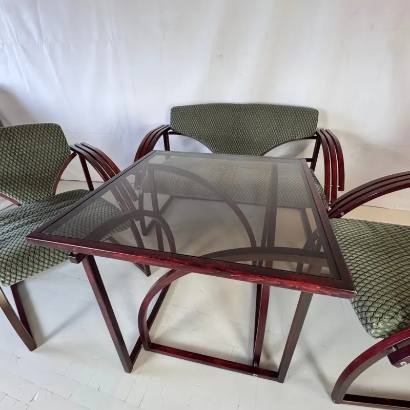 Pamono Hungarian Postmodern Living Room Set, 1970s, Set of 4> Living Room Sets