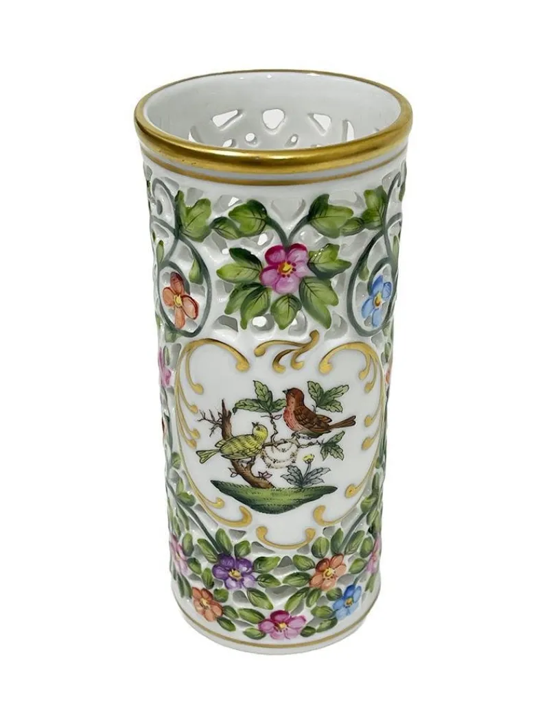 Best Pamono Hungarian Rothschild Porcelain Set fromm Herend, Set of 3