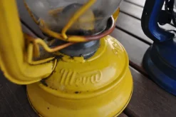 Discount Pamono Hungarian Yellow and Blue Oil Lamps, 1960s, Set of 2