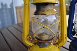 Discount Pamono Hungarian Yellow and Blue Oil Lamps, 1960s, Set of 2