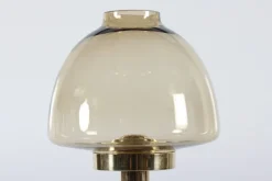 Pamono Hurricane Brass Candle Holder L102/32 by Hans-Agne Jakobsson for Hans-Agne Jakobsson Ab Markaryd, Sweden, 1960s><noscript><img width=