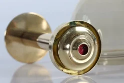 Pamono Hurricane Brass Candle Holder L102/32 by Hans-Agne Jakobsson for Hans-Agne Jakobsson Ab Markaryd, Sweden, 1960s><noscript><img width=