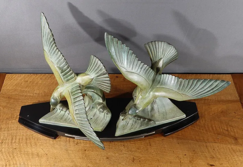 Pamono I. Rochard, Art Deco Les Mouettes, 1940, Regula> Art Deco