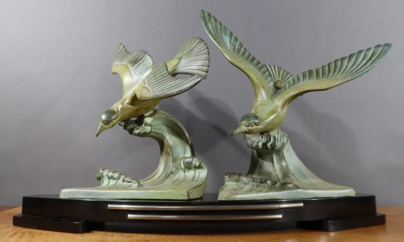 Pamono I. Rochard, Art Deco Les Mouettes, 1940, Regula> Art Deco