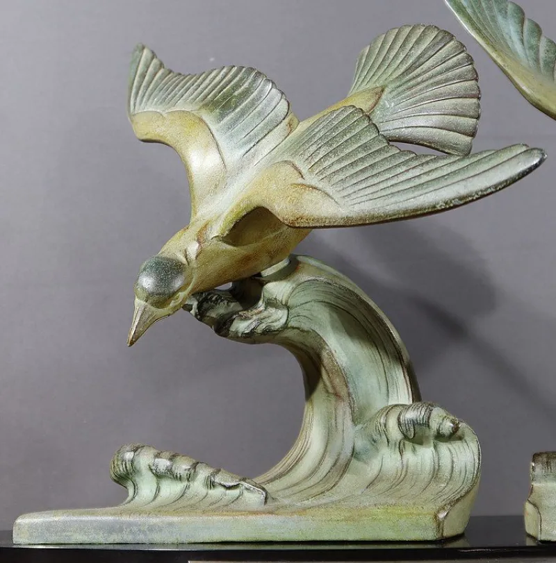 Pamono I. Rochard, Art Deco Les Mouettes, 1940, Regula> Art Deco