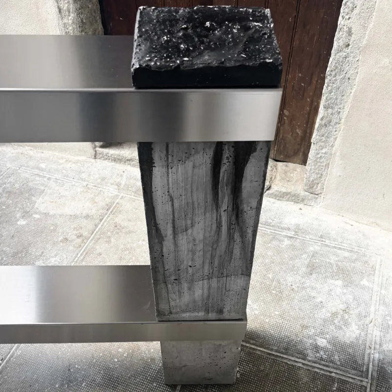 Pamono Ice Beech Wood and Stainless Steel Sideboard by Case Studios> Storage