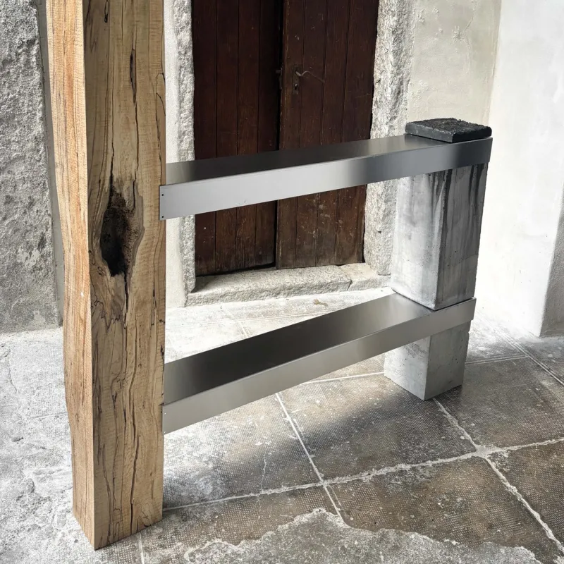 Pamono Ice Beech Wood and Stainless Steel Sideboard by Case Studios> Storage
