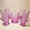 Pamono Ice Bucket and 6 Glasses in Murano Glass Alexandrite, Italy, 1960s, Set of 7> Ice Buckets & Wine Coolers