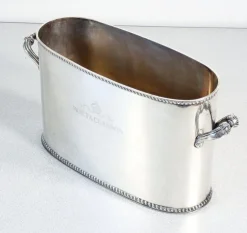 Pamono Ice Bucket in Silver-Plated Metal from Moet & Chandon> Ice Buckets & Wine Coolers