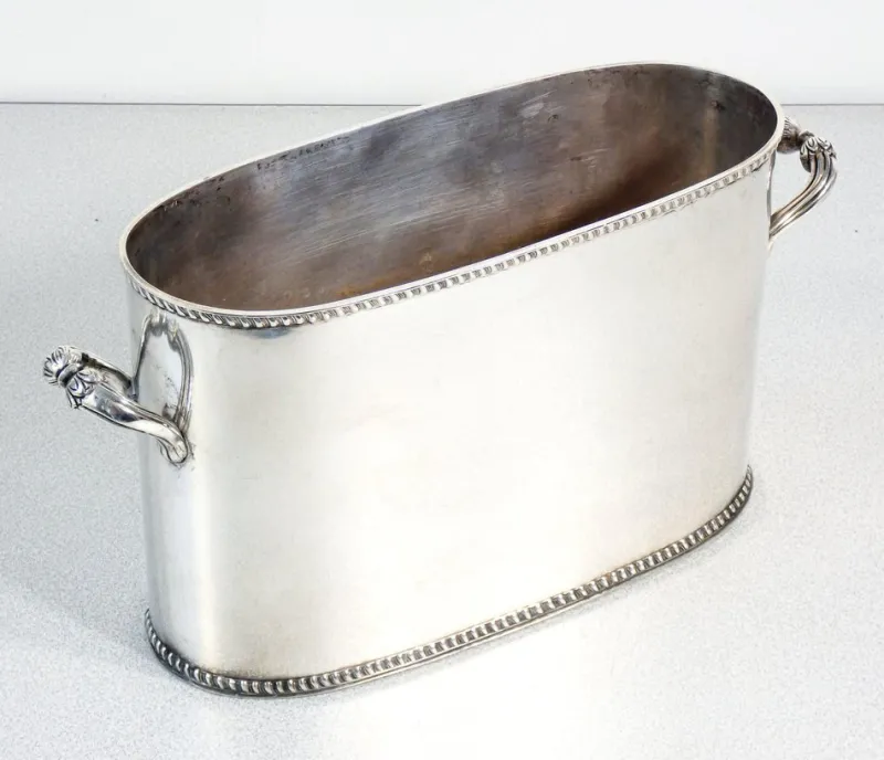 Pamono Ice Bucket in Silver-Plated Metal from Moet & Chandon> Ice Buckets & Wine Coolers