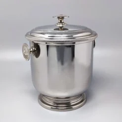 Pamono Ice Bucket in Stainless Steel by Aldo Tura for Macabo, 1960s> Ice Buckets & Wine Coolers