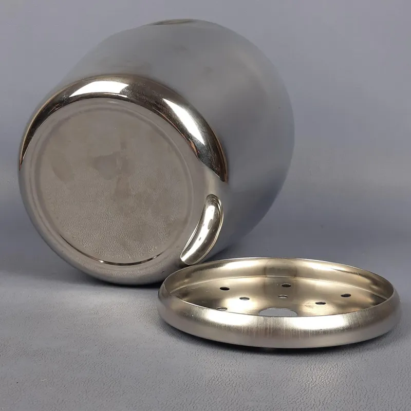 Pamono Ice Bucket in Stainless Steel by Alfra Alessi, 1970s> Ice Buckets & Wine Coolers
