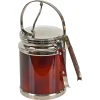 Pamono Ice Bucket with Tongs in Tortoiseshell Style Acrylic Glass and Chrome from Alpac, France, 1970s, Set of 2> Ice Buckets & Wine Coolers