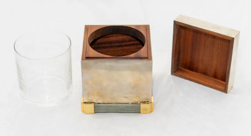 Pamono Ice Cube Holder from Gucci, Italy, 1970s> Ice Buckets & Wine Coolers