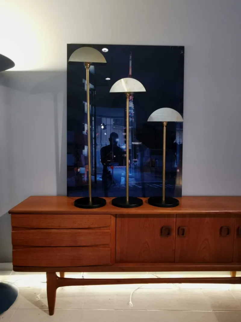 Pamono IKKI Brass Floor or Table Lamp by Juanma Lizana> Table Lamps