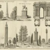 Outlet Pamono Illustration of Elements of Stowe Park, Stowe, Buckinghamshire, England, 1785