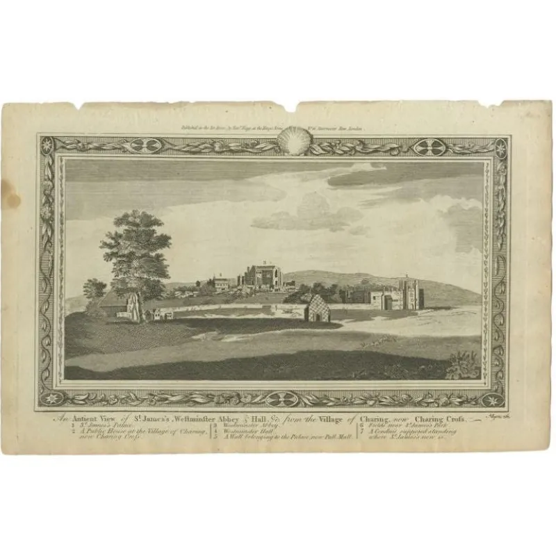 Outlet Pamono Illustration of the Famous Westminster Abbey, London, England, 1800