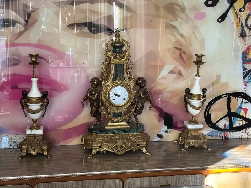 Best Pamono Imperial Mantel Clock from Farbel Fonderie D`art, 1969