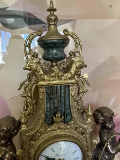Best Pamono Imperial Mantel Clock from Farbel Fonderie D`art, 1969