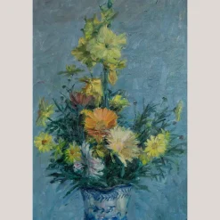Best Pamono Impressionist Artist, Floral Still Life, Original Oil on Canvas