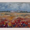 Discount Pamono Impressionist Artist, Wildflowers Landscape, Oil Painting