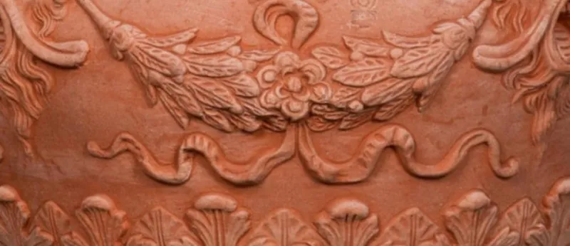 Hot Pamono Impruneta Terracotta Planters with Fauns, Late 20th Century, Set of 2