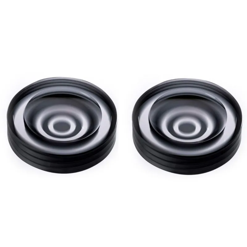 Pamono Incisioni Iridi Plissé Ashtrays by Purho, Set of 2> Ashtrays & Catchalls