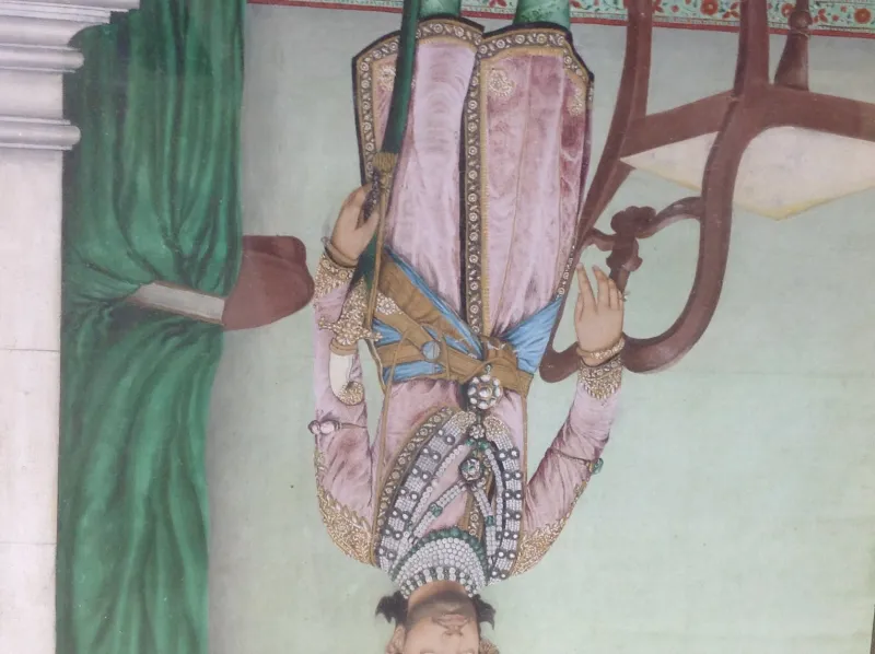 Pamono Indian Artist, Portrait, 1800s, Watercolor> Work On Paper