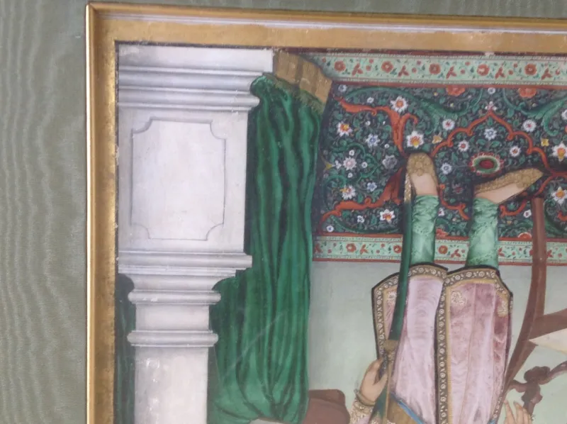 Pamono Indian Artist, Portrait, 1800s, Watercolor> Work On Paper