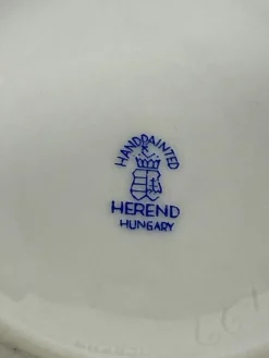 Pamono Indian Basket Green Pattern Porcelain Tea Service for 12 from Herend, Hungary, 1930s, Set of 27><noscript><img width=