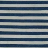 Pamono Indian Dhurrie Rug with Blue and White Stripes from R&K Principal Jahanshah Nazmiyal> Carpets & Textiles|Carpets & Textiles