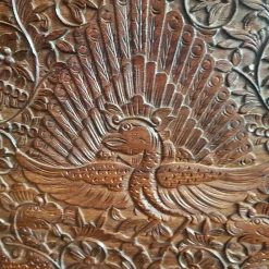 Sale Pamono Indonesian Colonial Art Deco Hand Carved Wooden Magazine Rack
