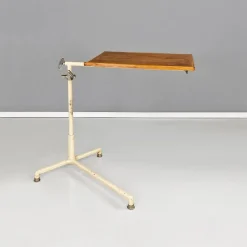 Best Pamono Industrial Adjustable Drafting or Worktable in Iron and Wood, 1960s